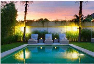 Sahana Villas pool area